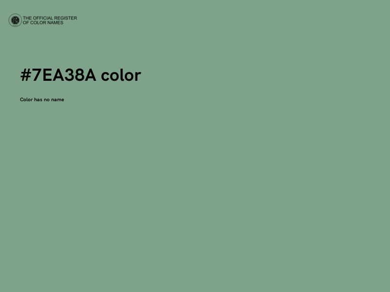 #7EA38A color image
