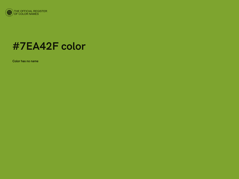 #7EA42F color image