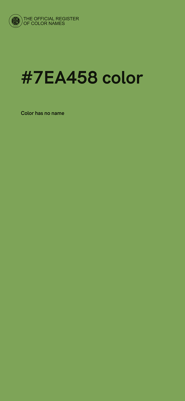 #7EA458 color image