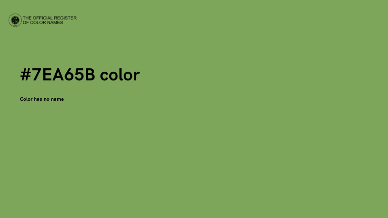 #7EA65B color image