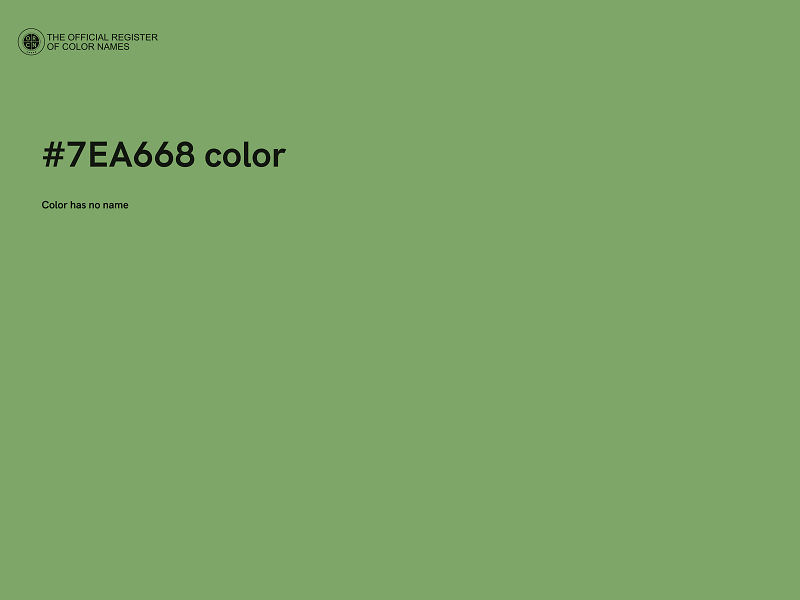 #7EA668 color image