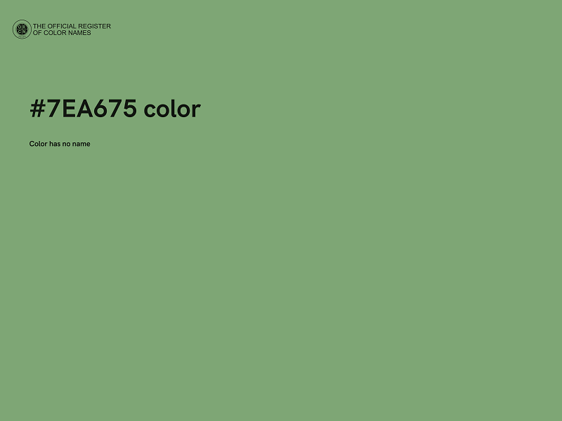 #7EA675 color image