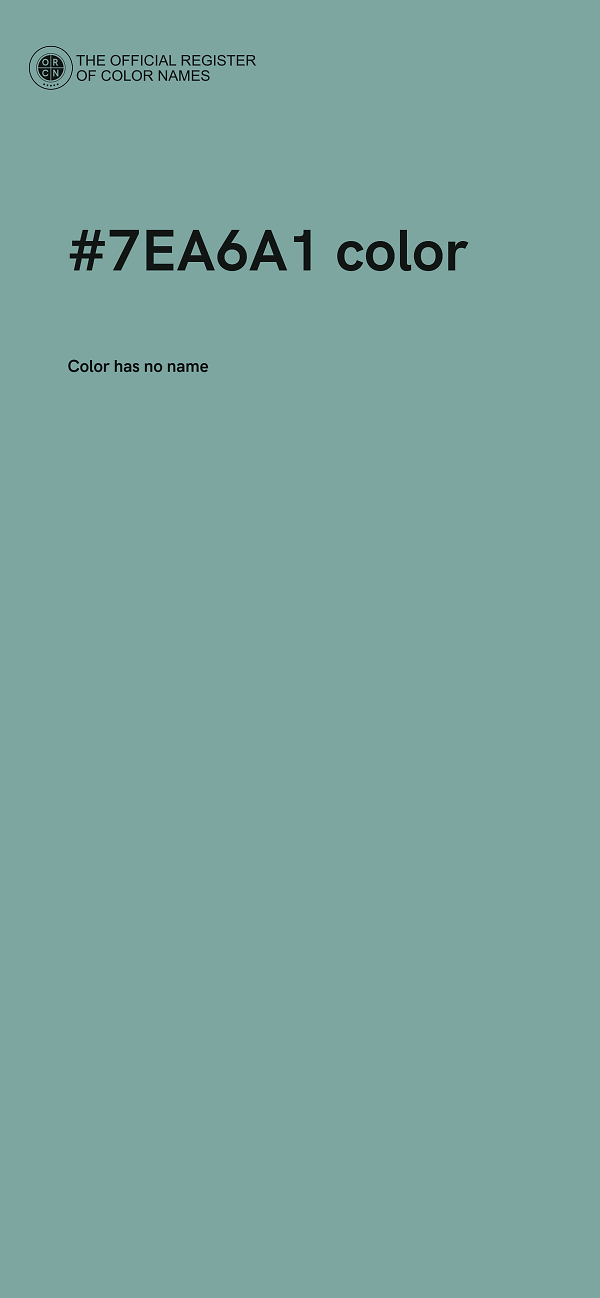 #7EA6A1 color image