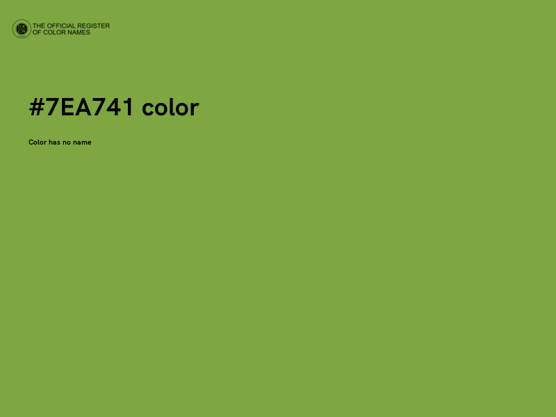 #7EA741 color image