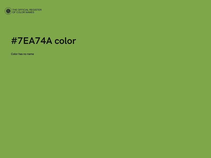 #7EA74A color image