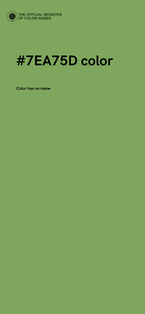 #7EA75D color image