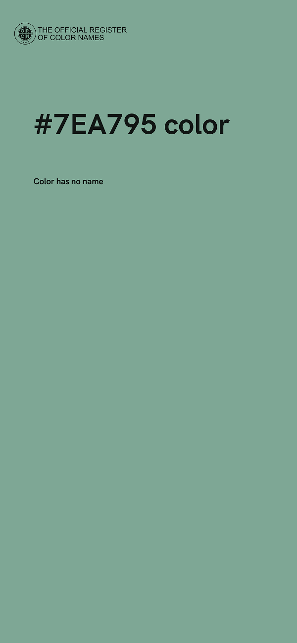 #7EA795 color image