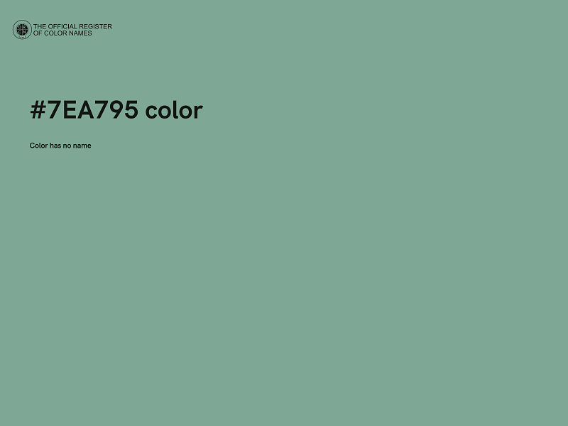#7EA795 color image