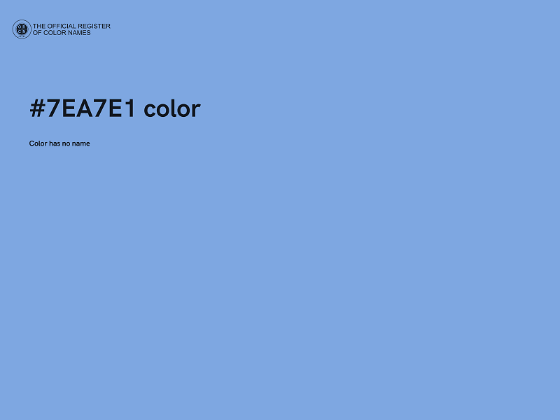 #7EA7E1 color image