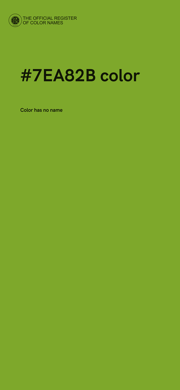 #7EA82B color image