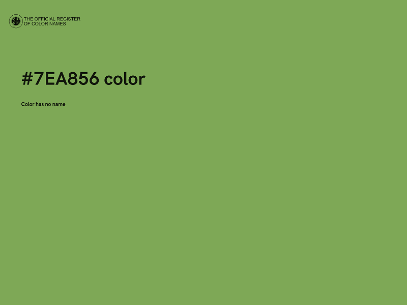 #7EA856 color image