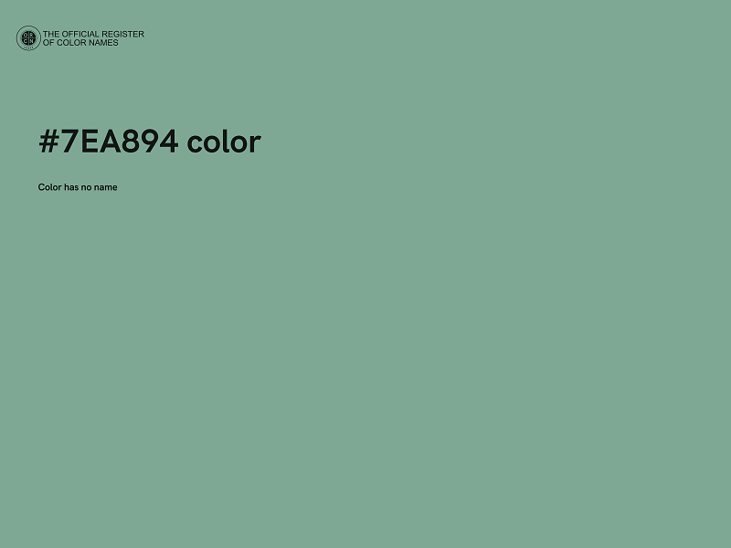 #7EA894 color image