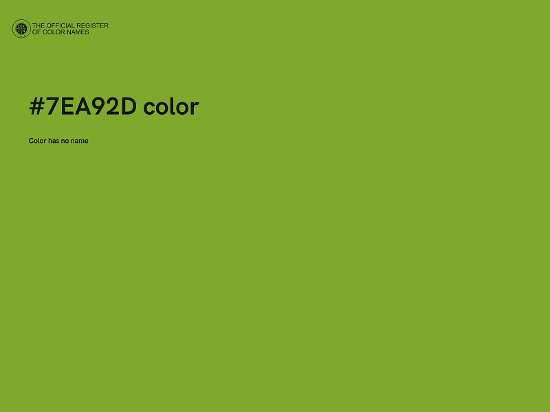 #7EA92D color image