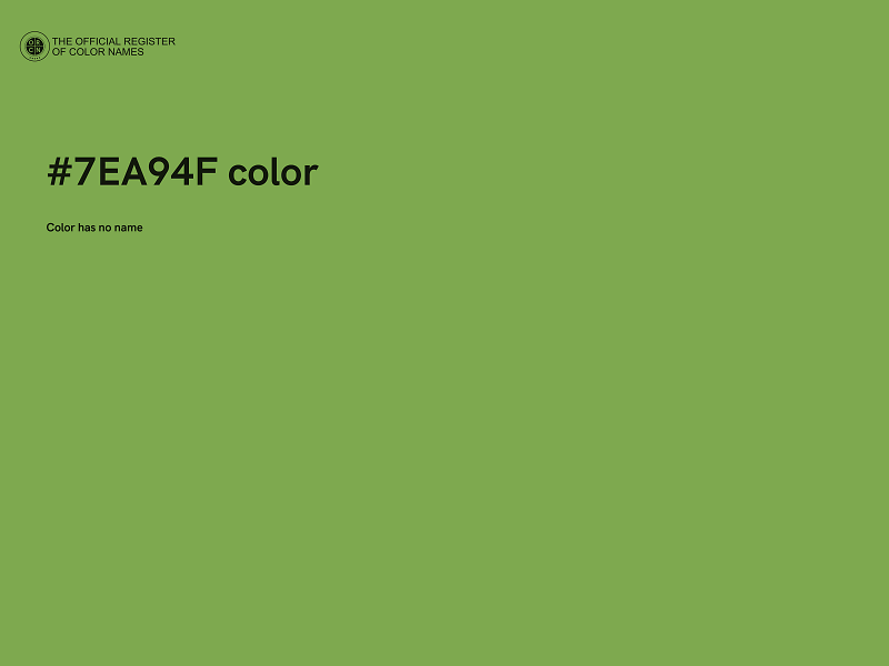 #7EA94F color image