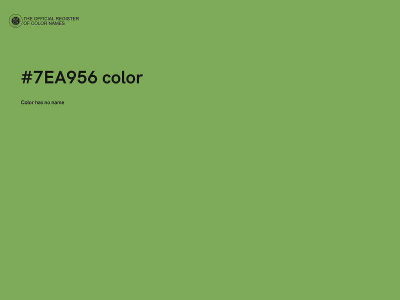 #7EA956 color image