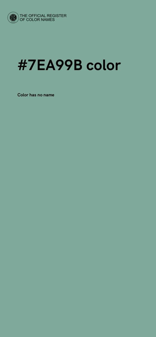#7EA99B color image