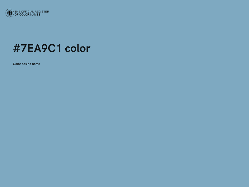 #7EA9C1 color image