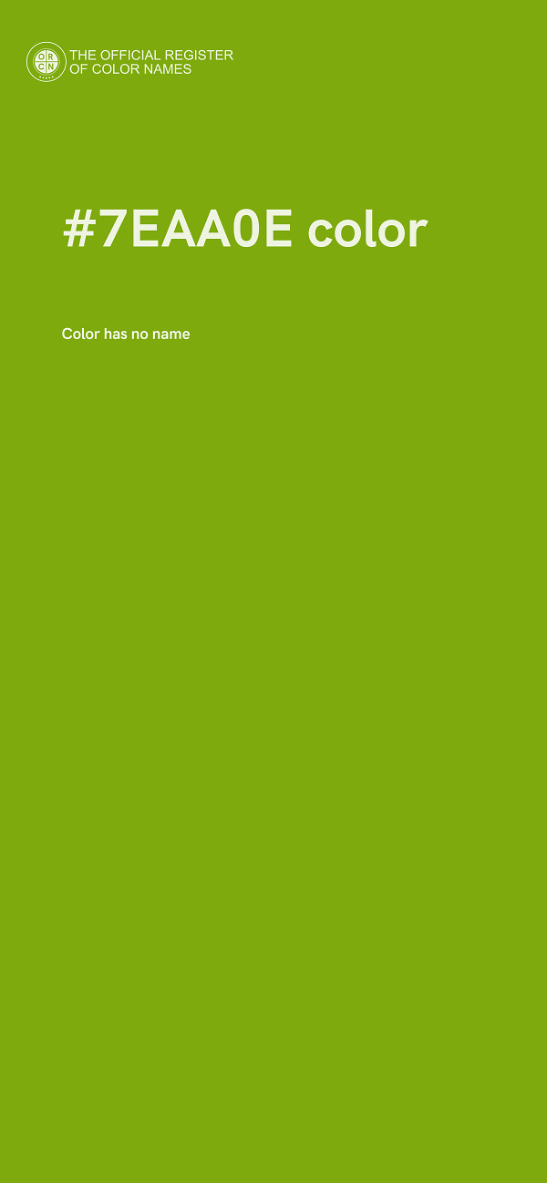 #7EAA0E color image