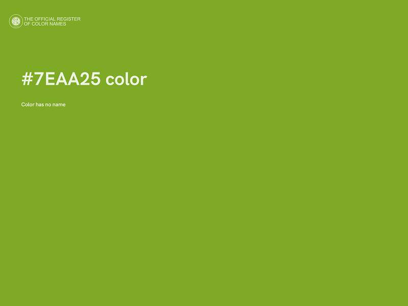 #7EAA25 color image