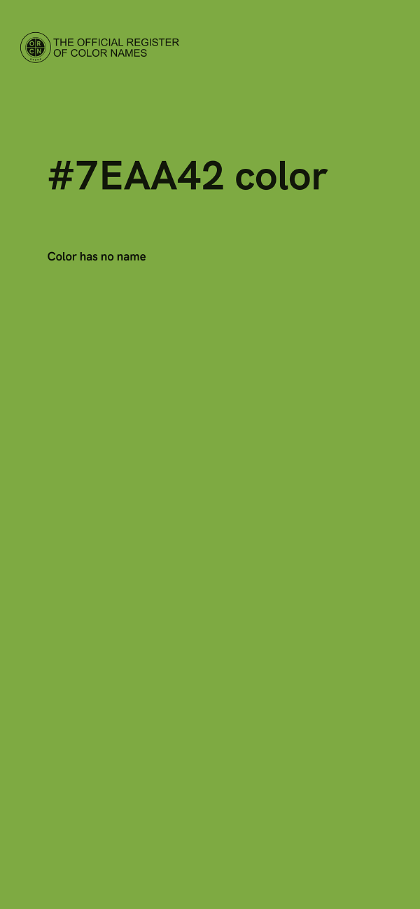 #7EAA42 color image