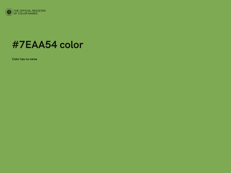 #7EAA54 color image