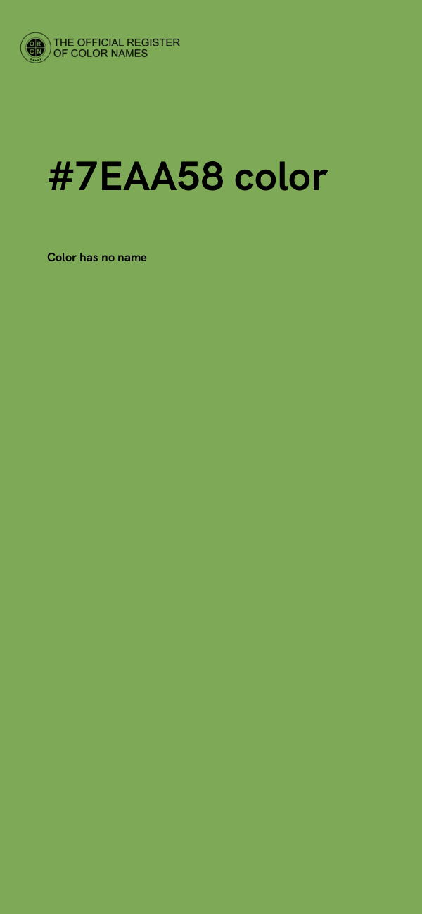 #7EAA58 color image