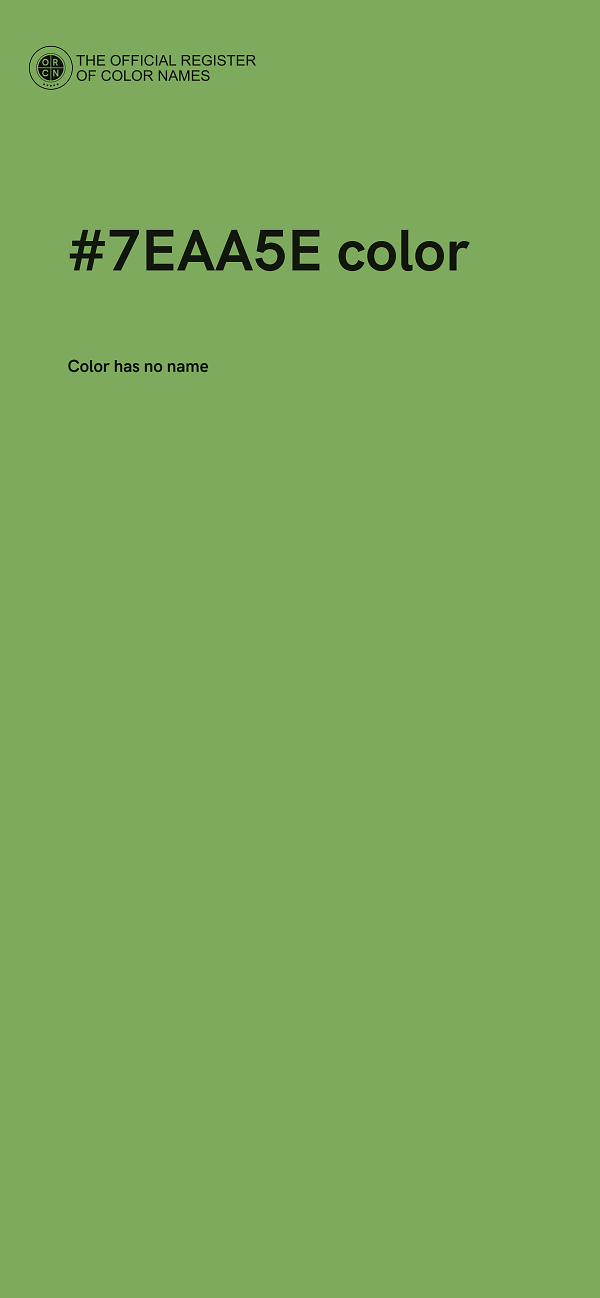 #7EAA5E color image
