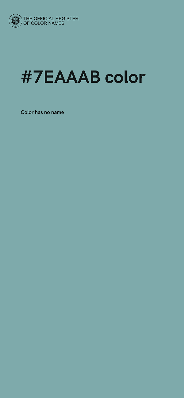 #7EAAAB color image