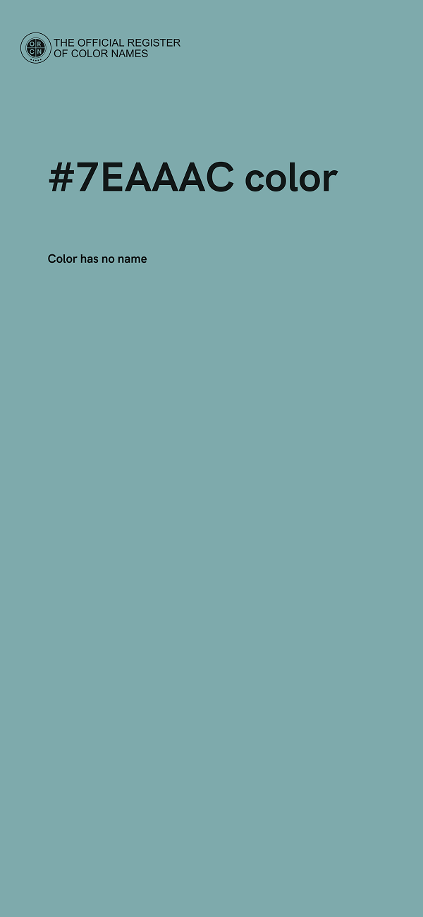 #7EAAAC color image