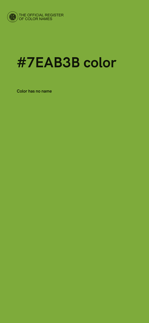 #7EAB3B color image