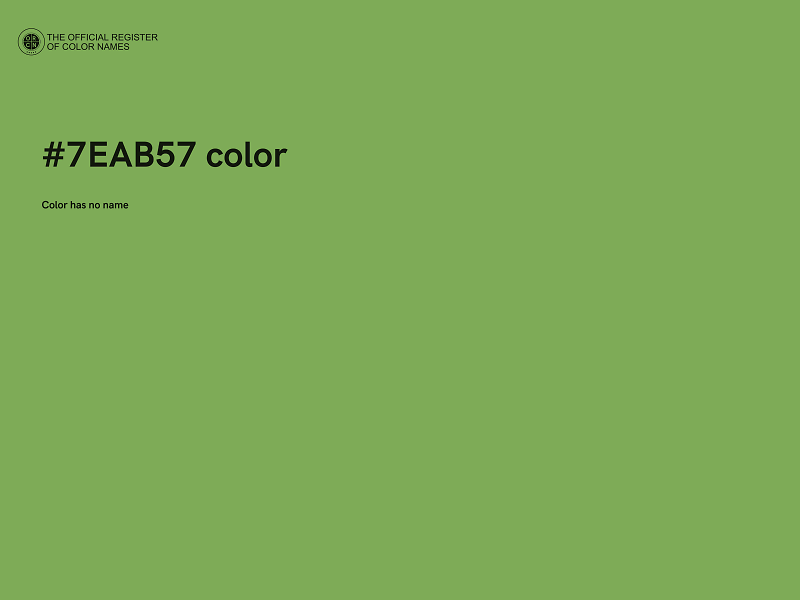 #7EAB57 color image