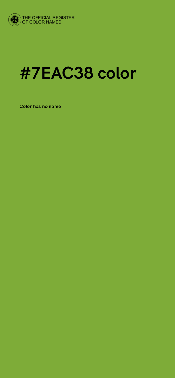 #7EAC38 color image