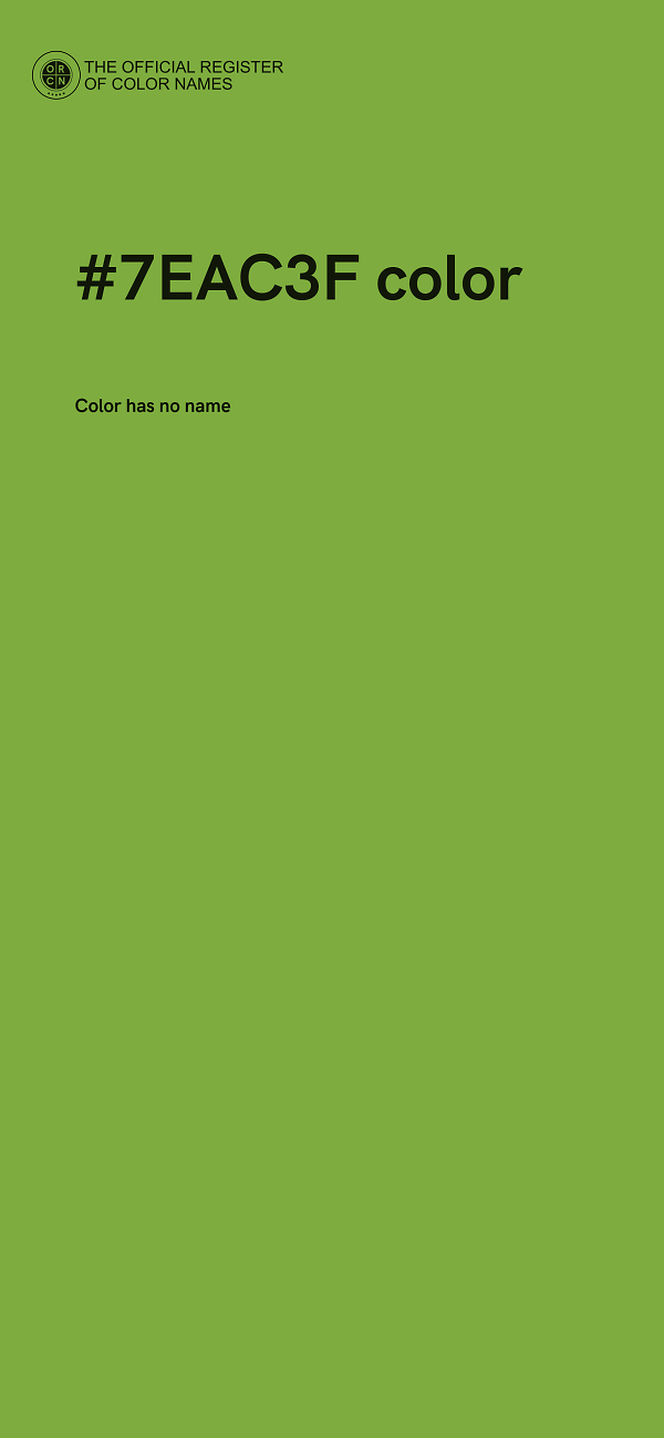 #7EAC3F color image