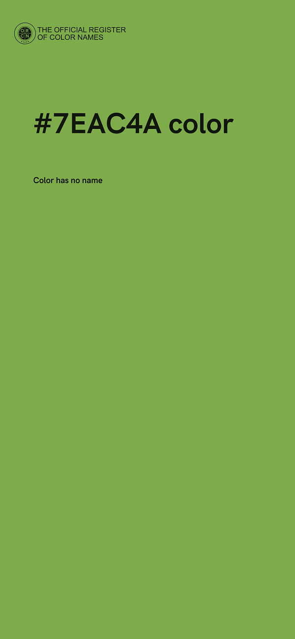 #7EAC4A color image