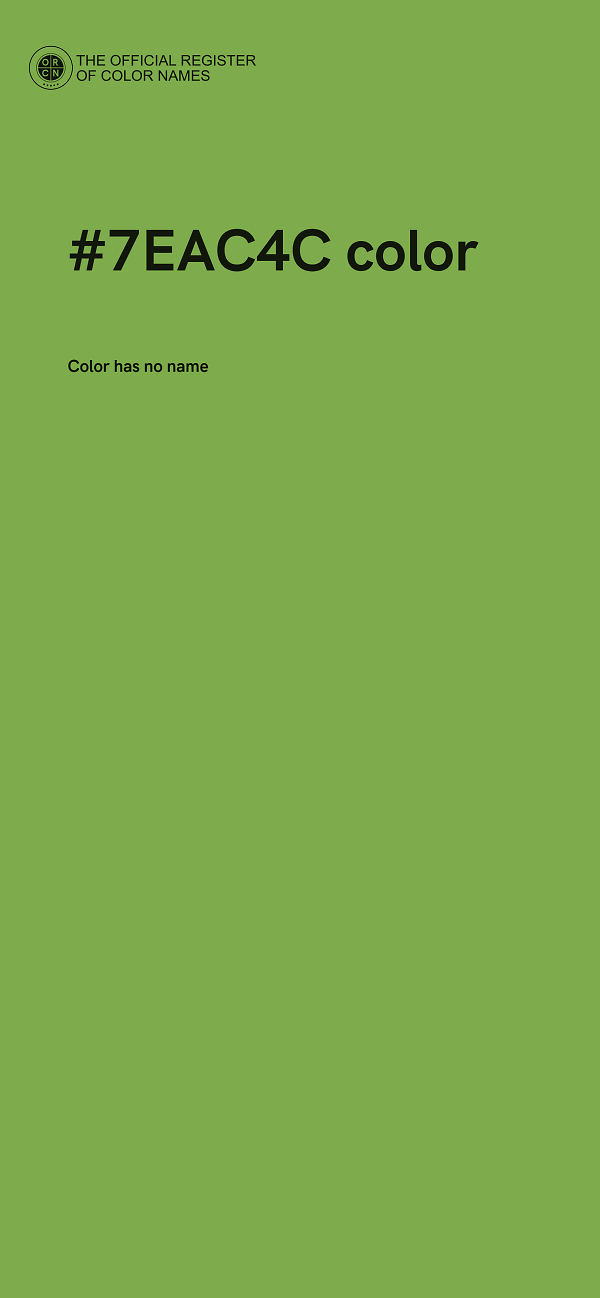 #7EAC4C color image
