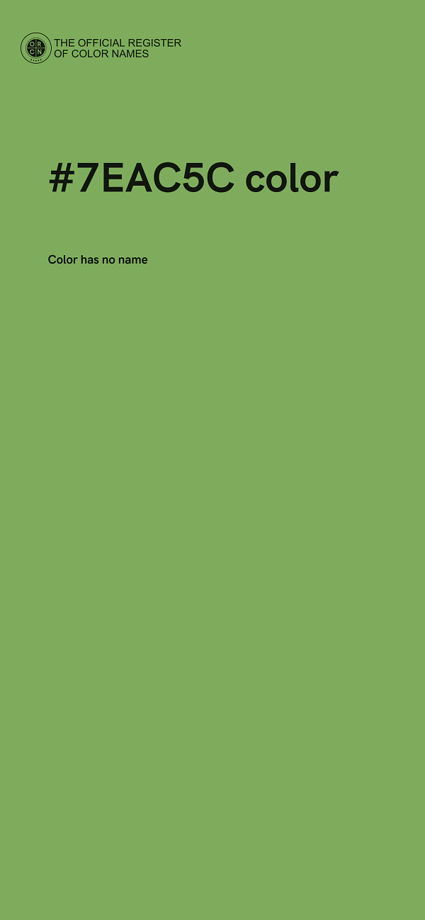 #7EAC5C color image