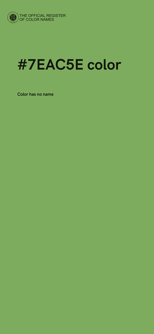 #7EAC5E color image