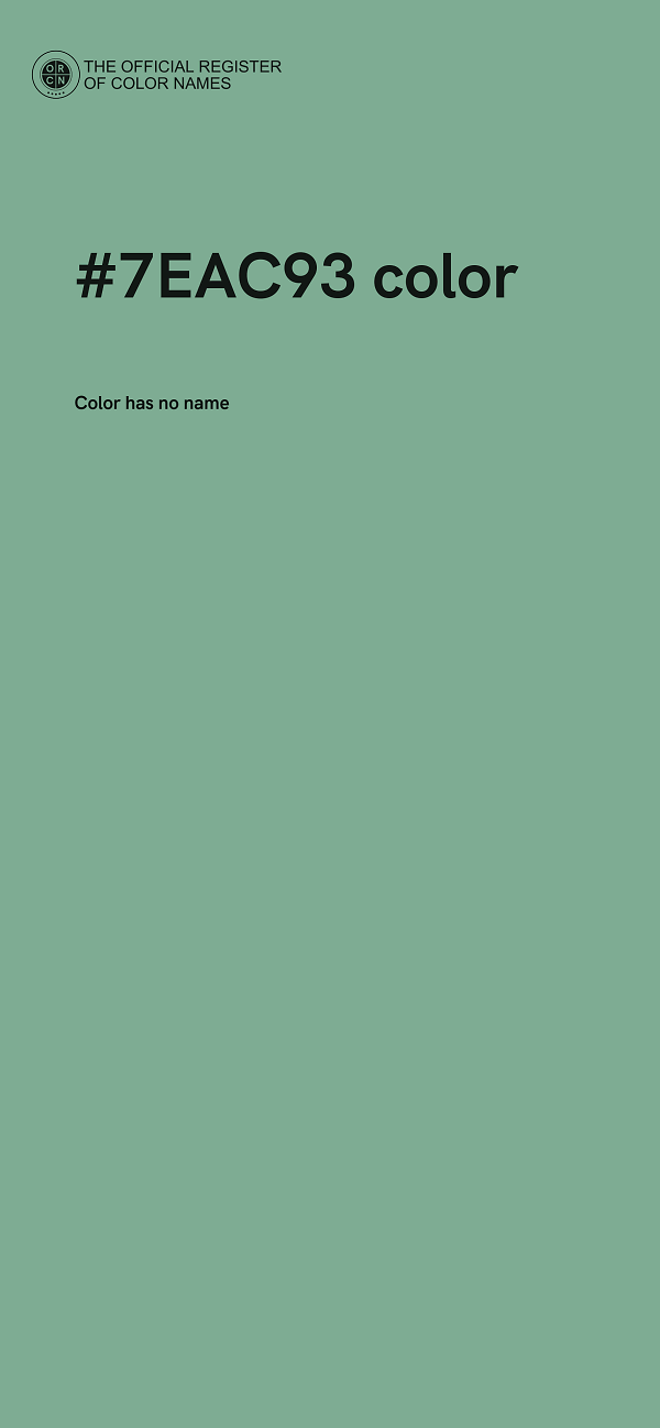 #7EAC93 color image