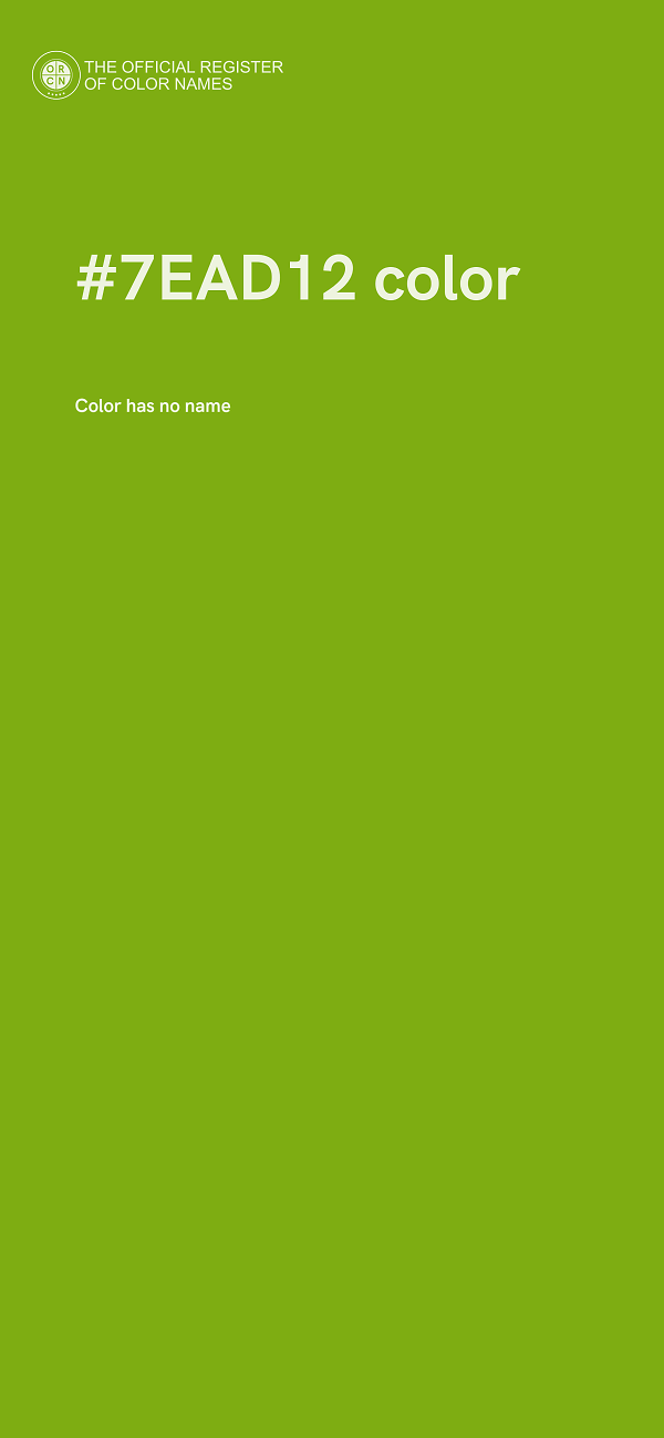 #7EAD12 color image