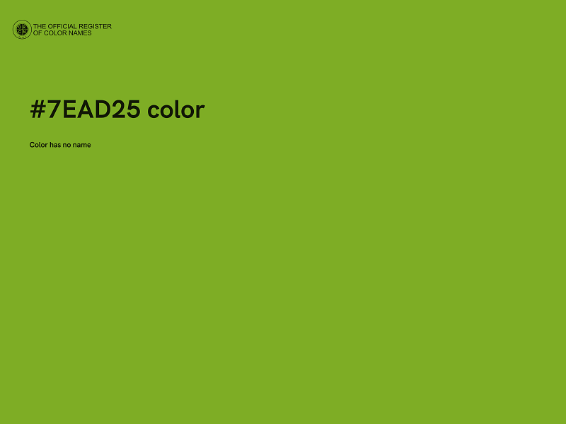 #7EAD25 color image