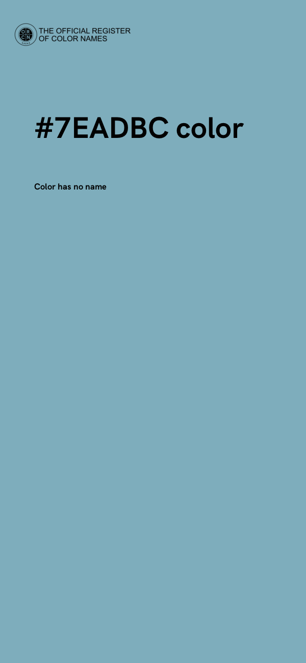 #7EADBC color image
