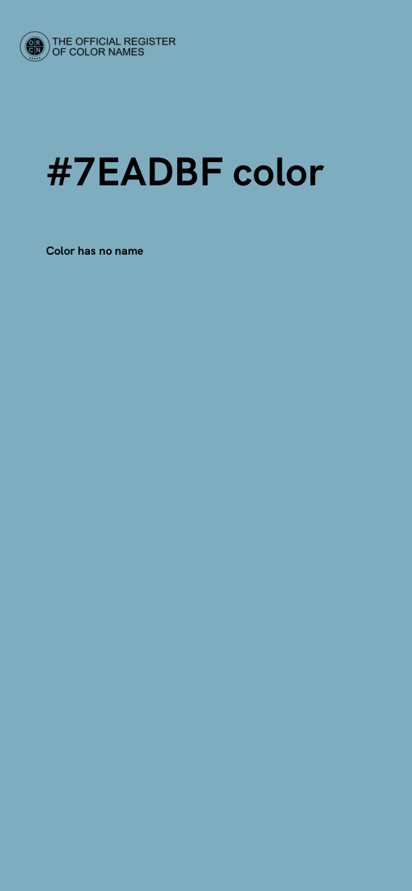 #7EADBF color image