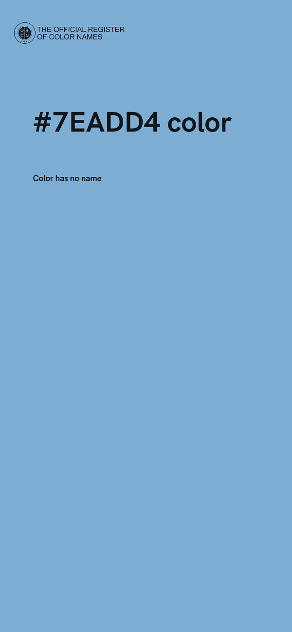 #7EADD4 color image