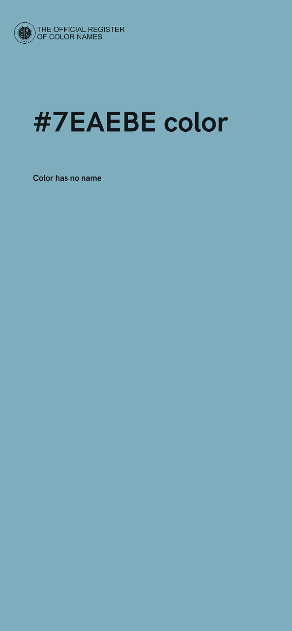 #7EAEBE color image