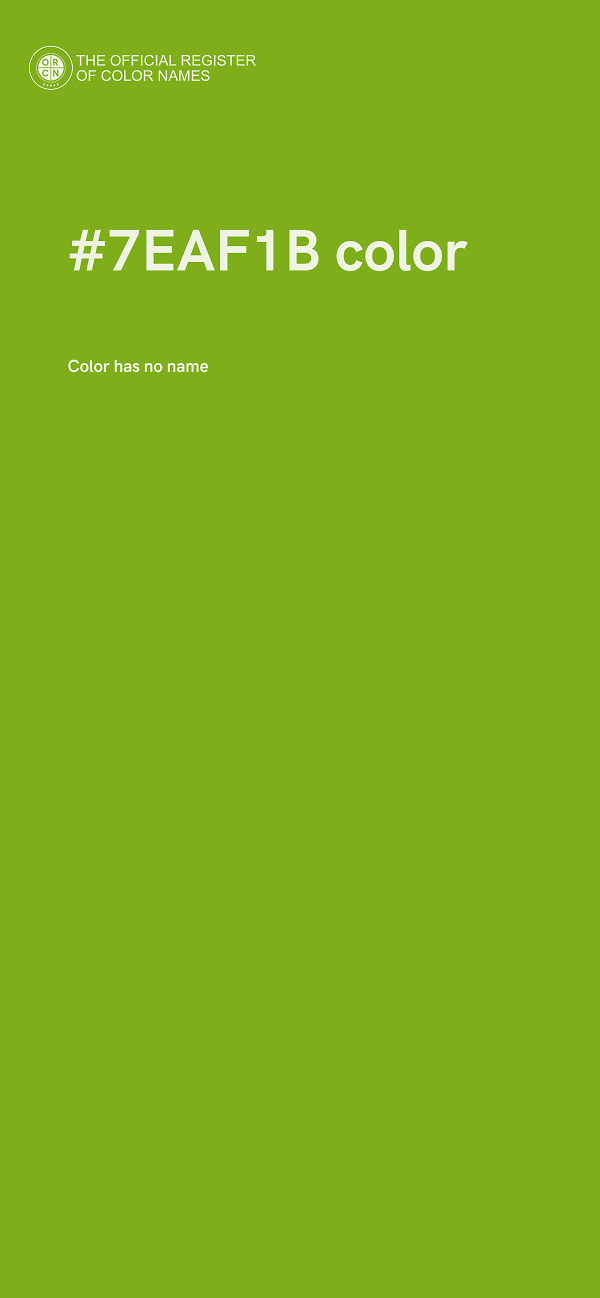 #7EAF1B color image
