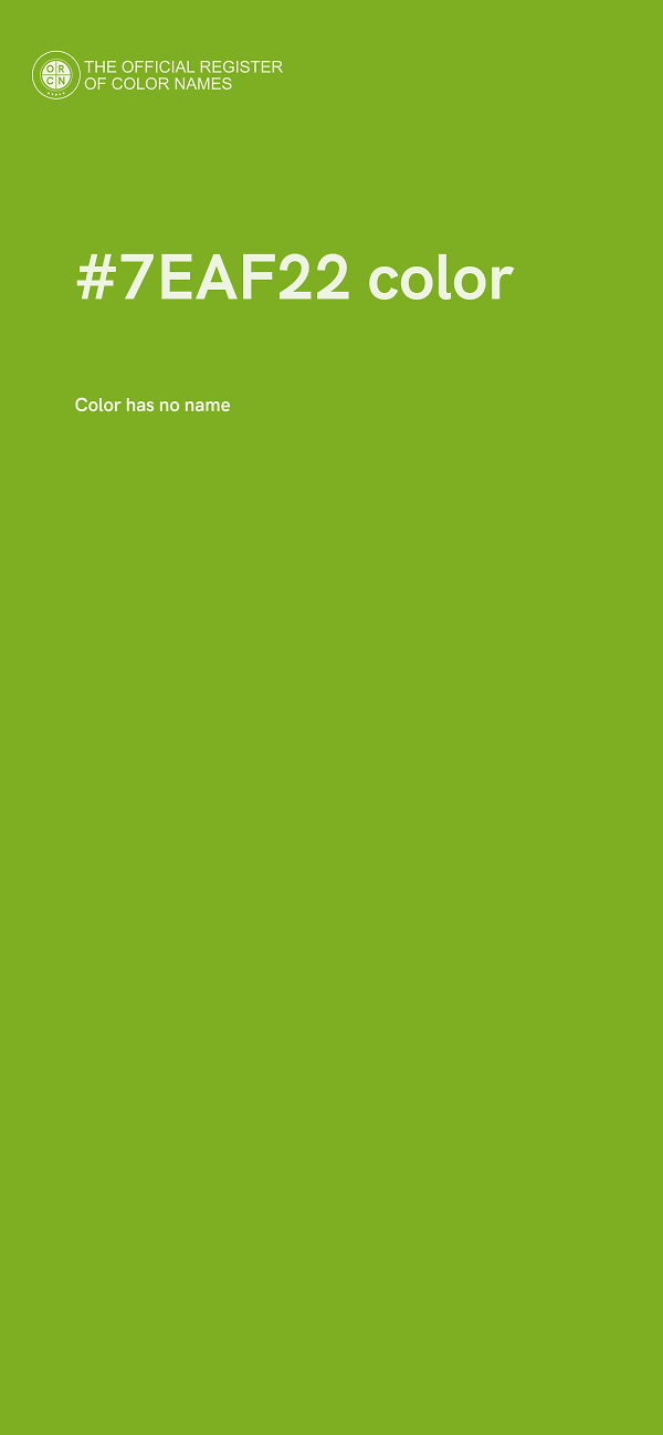 #7EAF22 color image