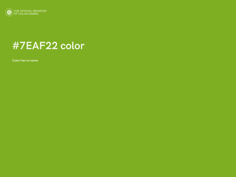 #7EAF22 color image