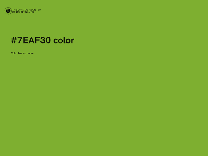 #7EAF30 color image