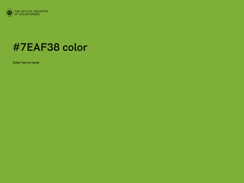 #7EAF38 color image