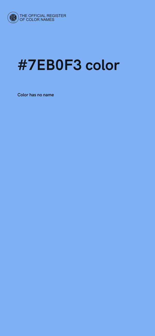 #7EB0F3 color image